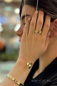 ست کامل زیورآلات زنانه برند کیارا فراهانی کد 395