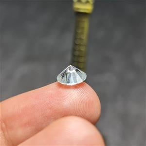 نگین سنگ موزانایت اصلی با سختی 10 و با وزن 1.6 قیراط کد  27627