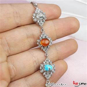 دستبند چند جواهر زنانه رودیوم خاص