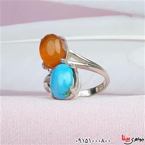 انگشتر چند جواهر خاص و زیبای زنانه