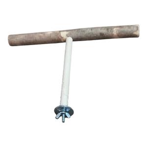 نشیمنگاه پرندگان مدل تی و چوب طبیعی کد 01