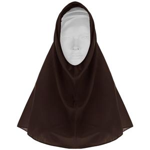 مقنعه مدل 90 کد 12 رنگ قهوه ای تک سایز