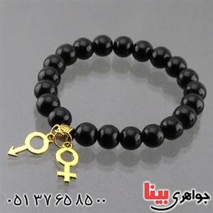 دستبند عقیق سیاه اسپرت