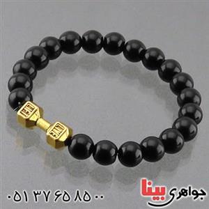 دستبند عقیق سیاه اسپرت