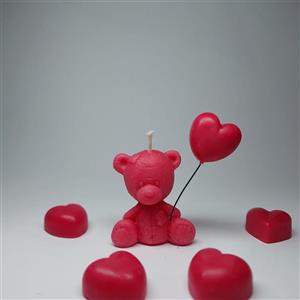 شمع خرس تدی قلبی کد dec01