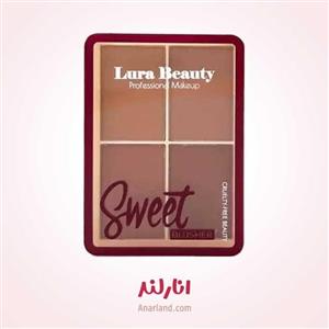 پالت رژگونه چهار رنگ لورا بیوتی مدل Sweet Blusher شماره 01