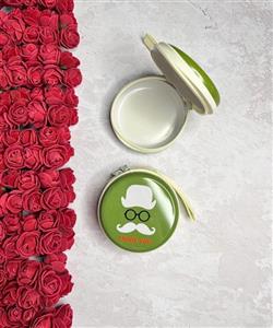 قوطی فلزی زیپی گرد، طرح سبیل