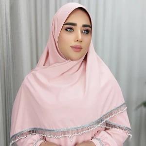 روسری مجلسی زنانه مرواریدی مهوا کد 112