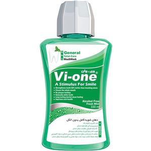 دهان شویه وی وان مدل General حاوی عصاره نعناع تازه حجم 330 میلی لیتر Vi-one General Mouth Wash with Fresh Mint 330ml