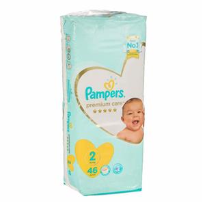 پوشک بچه پمپرز مدل premium care سایز 2 بسته 46 عددی