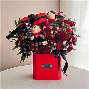 باکس گل ولنتاین کد ۱۰