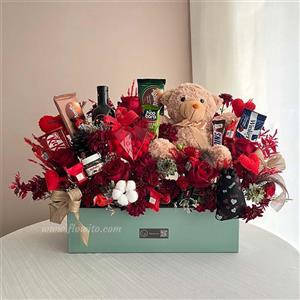 باکس گل ولنتاین کد ۱۲