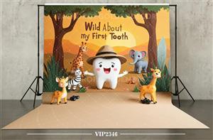 بکدراپ پارچه ای طرح جشن دندان کد vip2346 