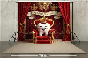 بکدراپ پارچه ای طرح جشن دندان کد vip2343 