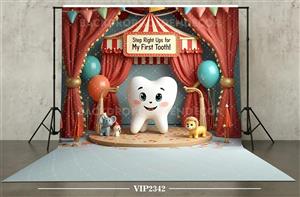 بکدراپ پارچه ای طرح جشن دندان کد vip2342 