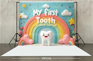 بکدراپ پارچه ای طرح جشن دندان کد vip2338 