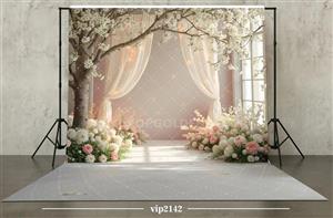بکدراپ پارچه ای طرح نوروز کد VIP2142 