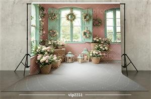 بکدراپ پارچه ای طرح نوروز کد VIP2251 