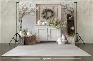 بکدراپ پارچه ای طرح بهار کد spr109 