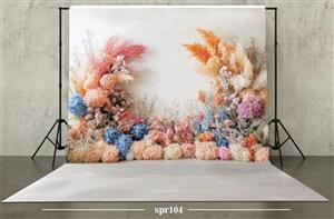 بکدراپ پارچه ای طرح بهار کد spr105 