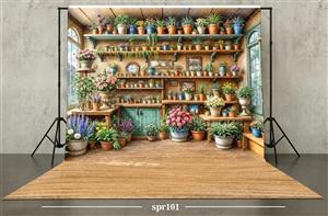 بکدراپ پارچه ای طرح بهار کد spr102 
