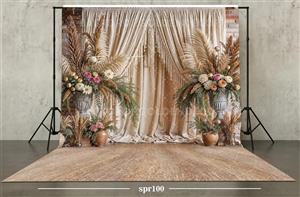 بکدراپ پارچه ای طرح بهار کد spr101 