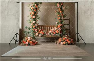 بکدراپ پارچه ای طرح نوروز کد VIP2135 