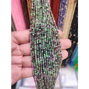 ریسه سنگ روبی زئوسیت سایز 2 میلیمتر تراش کد 29310