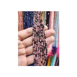 ریسه سنگ رودونیت سایز 3 میلیمتر ساده کد 14048