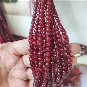 ریسه سنگ عقیق قرمز سایز 6تراش کد13512