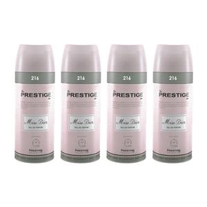 اسپری خوشبو کننده بدن زنانه پرستیژ مدل Miss Dior حجم 150 میلی لیتر مجموعه 4 عددی