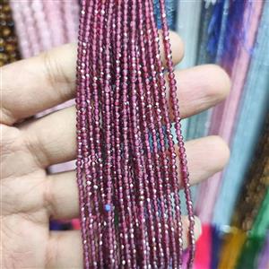 ریسه سنگ گارنت سایز 2 میلیمتر تراش کد13075