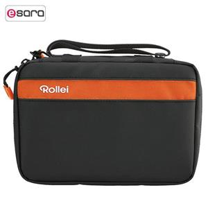 کیف دوربین ورزشی Rollei مدل Bag Orange Black ActionCam Rollei Bag Orange Black ActionCam