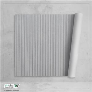 کاغذ دیواری طوسی نقره‌ای راه راه کد cr-10183