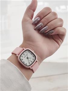 ساعت ‏دخترانه بالون صفحه مربعی رنگ ثابت با کیفیت دارای رنگبندی کد 1921148