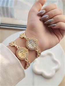 ساعت دخترانه جدید طلایی ظریف و شیک با کیفیت دارای طرح های متنوع کد 1921151