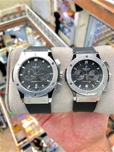 ست ساعت زنانه هابلوت کرنوگراف کیفیت عالی موتور ژاپن بند رابر کد 2116407