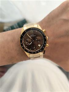 ساعت مردانه اورجینال مارک ibso سه موتوره فعال فول استیل رنگ ثابت دوقفل مخفی دارای جعبه و پاکت اصلی کد 1921528