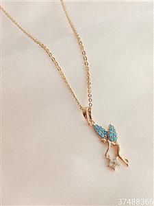 گردنبند دخترانه طرح فرشته مارک ژوپینگ رنگ ثابت ضدحساسیت همراه با زنجیر کیفیت عالی کد 1515371