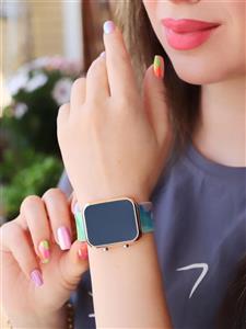 ساعت دخترانه LED بند PU بند اپل در رنگ بندی متنوع و رنگ ثابت کد 1918960