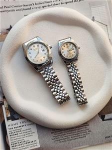 ست ساعت مردانه و زنانه کاسیو تقویم دار قفل ضامن دار هک مارک روی قفل کد 2116329