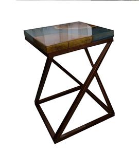 میز ترکیبی چوب و رزین 