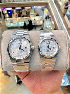 ست ساعت زنانه مردانه تیسوت 1853 مدل prx powermatic-80 کیفیت عالی رنگ ثابت  کد 2116309