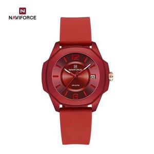 ساعت زنانه مارک نیوی فورس 7107 NAVIFORCE ضدآب موتور ژاپن رنگ ثابت تقویم دار همراه با جعبه و کیف دستی نیوی فورس دارای رنگبندی کد 1921299