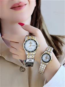 ست ساعت مردانه و زنانه اورینت orient ضدآب رنگ ثابت دارای دو تاریخ بند قفلی و رنگ بندی متنوع کد 2116267