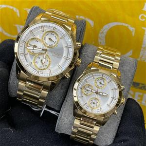 ست ساعت زنانه و مردانه سیتیزن اسپشیال موتور ژاپن کیفیت عالی سه موتور فعال جنس استیل رنگ ثابت کد 2116154