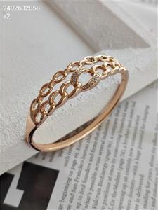 تکدست زنجیری زنانه مارک ژوپبنگ ساده و شیک رنگ ثابت آبکاری طلا کیفیت عالی ضد حساسیت سایز دو زنانه1216619