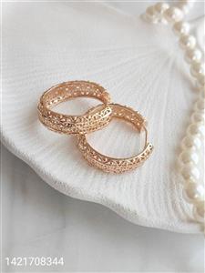 گوشواره حلقه ای جدید زنانه شیک مارک ژوپینگ ضد حساسیت رنگ ثابت کیفیت عالی کد 1615845