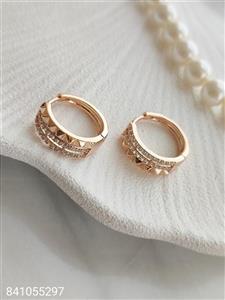 گوشواره حلقه ای زنانه مجلسی ژوپینگ ضد حساسیت رنگ ثابت کیفیت عالی کد 1615849