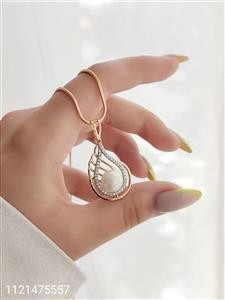 گردنبند زنانه مرواریدی نگین دار مارک ژوپینگ رنگ ثابت ضد حساسیت آبکاری شده با کیفیت کد 1515544